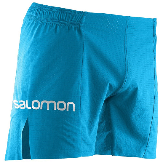 Шорты мужские Salomon S-Lab 6 Transcend Blue - Фото 2 большая