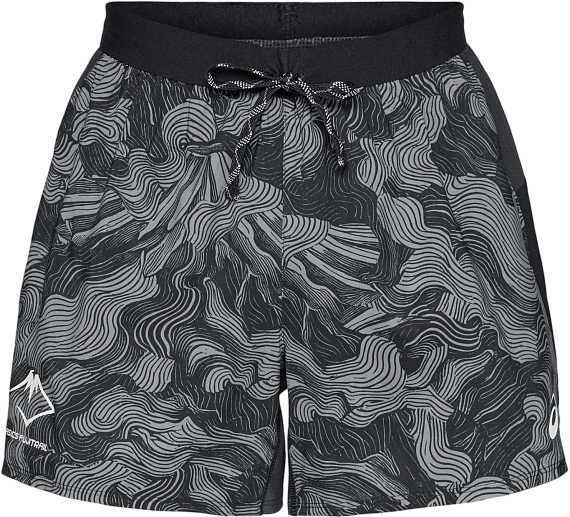 Шорты мужские ASICS Fujitrail All Over Print 5In Performance Black - Фото 1 большая