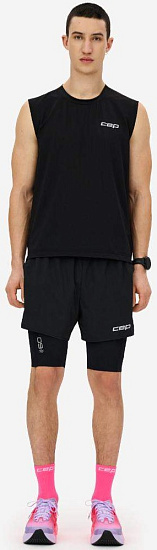 Шорты мужские CEP C48M The Run 2in1 Black - Фото 4 большая