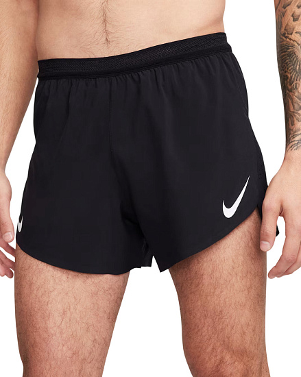 Шорты мужские Nike Dri-FIT ADV AeroSwift 4 Black/Summit White - Фото 4 большая