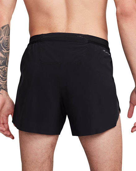 Шорты мужские Nike Dri-FIT ADV AeroSwift 4 Black/Summit White - Фото 5 большая