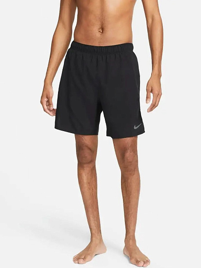Шорты мужские Nike Dri-FIT Challenger 7 2In1 Black/Summit White - Фото 4 большая