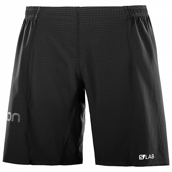Шорты мужские Salomon S/Lab Short 9 Black - Фото 1 большая