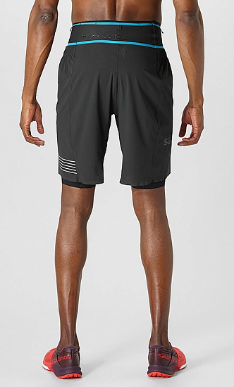 Шорты мужские Salomon S/Lab Short 9 Black - Фото 2 большая