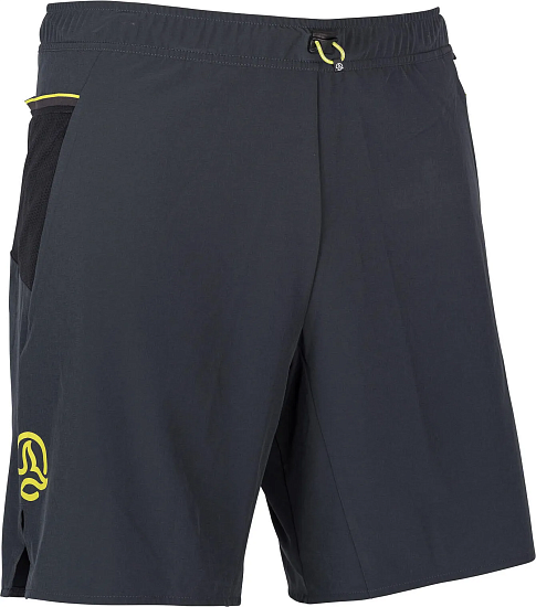 Шорты мужские Ternua Pace Whales Grey/Acid Lime - Фото 1 большая