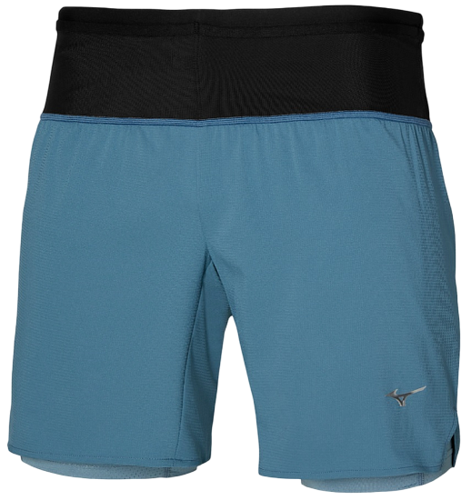 Шорты мужские Mizuno Trail ER 2in1 Citadel - Фото 1 большая