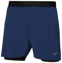 Шорты мужские Mizuno Tech Light 5.5 2in1 Estate Blue