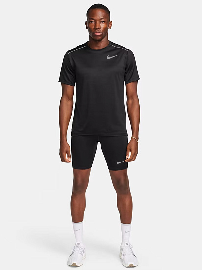 Шорты мужские Nike Dri-FIT Fast Bf Half Black/Reflective Silver - Фото 7 большая