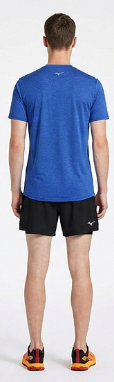 Шорты мужские Mizuno Core 5.5 Inches 2In1 Black - Фото 6 большая