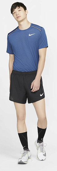 Шорты мужские Nike Dry 5In Fast Black/Reflective Silv - Фото 7 большая
