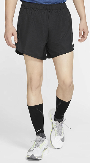 Шорты мужские Nike Dry 5In Fast Black/Reflective Silv - Фото 8 большая