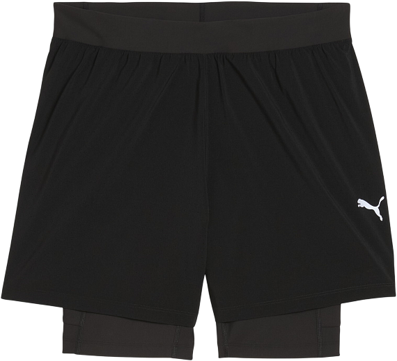 Шорты мужские Puma Dreamrun 2In1 5 Dryc Puma Black - Фото 1 большая