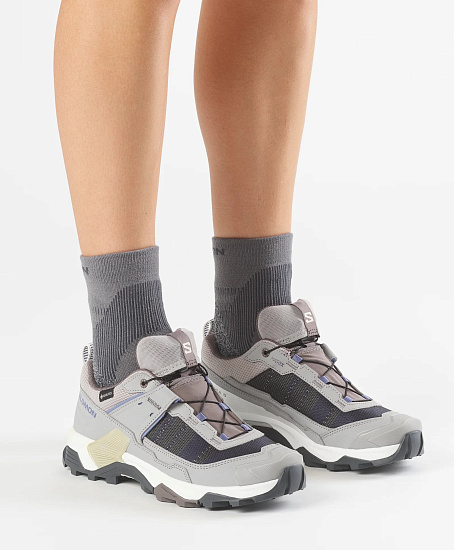 Кроссовки женские Salomon X Ultra 5 Gtx Paloma/Dark Gull Gray/Heron - Фото 4 большая