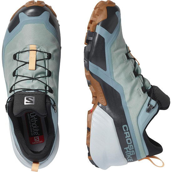 Кроссовки женские Salomon Cross Hike Gtx Slate/Trooper/Almond Cream - Фото 4 большая