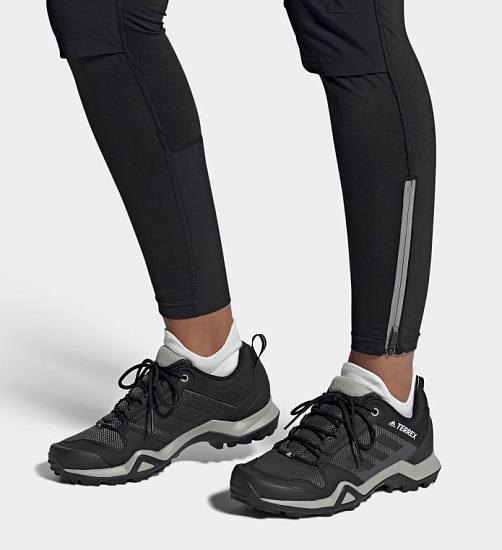 Кроссовки женские Adidas Terrex Ax3 Solid Grey/Core Black/Purple Tint - Фото 3 большая