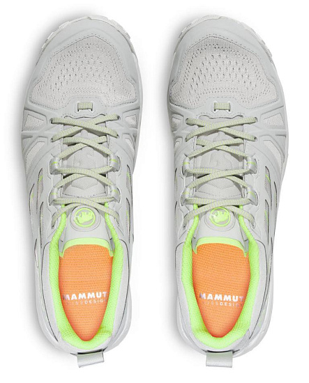Кроссовки женские Mammut Saentis Low Gtx Ice Gray/Highlime - Фото 4 большая