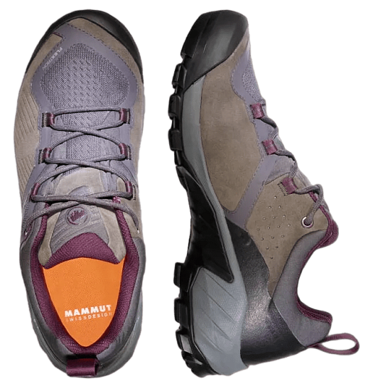 Кроссовки женские Mammut Sapuen Low Gtx Dark Titanium/Light Grape - Фото 4 большая