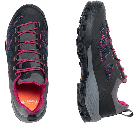 Кроссовки женские Mammut Ducan Low GTX Phantom/Dark Pink - Фото 5 большая