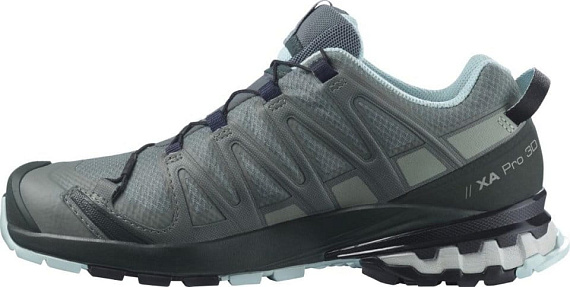 Кроссовки женские Salomon XA Pro 3D V8 Gtx Gr/Green Ga - Фото 3 большая