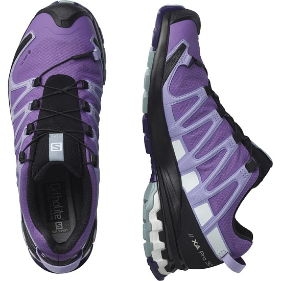 Кроссовки женские Salomon Xa Pro 3D V8 Gtx Royal Lilac - Фото 3 большая