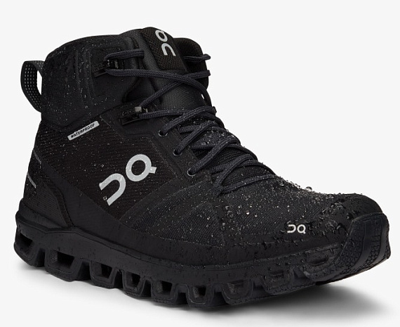 Кроссовки женские On Cloudrock Waterproof All Black - Фото 2 большая