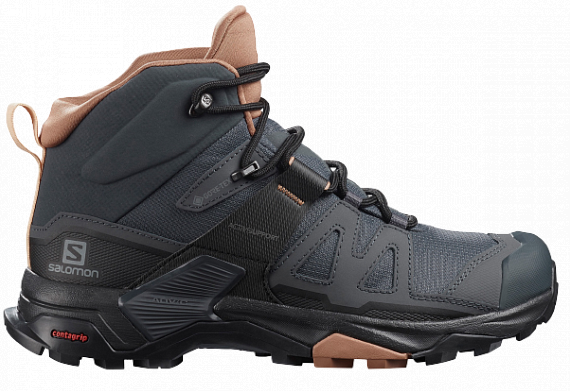 Кроссовки женские Salomon X Ultra 4 Mid Gtx Ebony/Mocha - Фото 1 большая