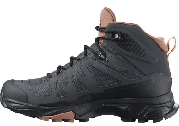 Кроссовки женские Salomon X Ultra 4 Mid Gtx Ebony/Mocha - Фото 3 большая