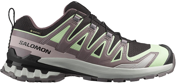 Кроссовки женские Salomon Xa Pro 3D V9 Gtx Black/Patina Green/Gray Violet - Фото 1 большая