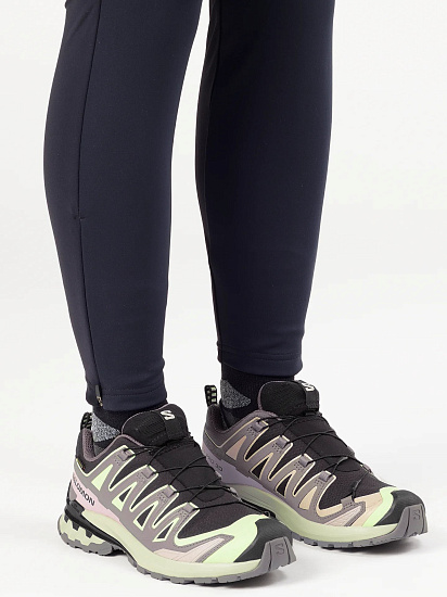 Кроссовки женские Salomon Xa Pro 3D V9 Gtx Black/Patina Green/Gray Violet - Фото 4 большая
