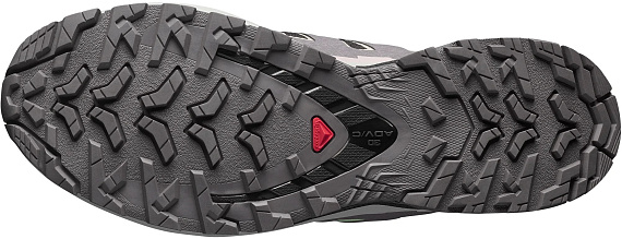 Кроссовки женские Salomon Xa Pro 3D V9 Gtx Black/Patina Green/Gray Violet - Фото 7 большая