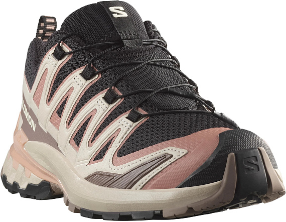 Кроссовки женские Salomon Xa Pro 3D V9 Black/Burlwood/Mahogany Rose - Фото 5 большая