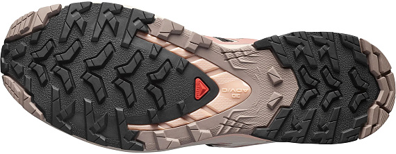 Кроссовки женские Salomon Xa Pro 3D V9 Black/Burlwood/Mahogany Rose - Фото 7 большая