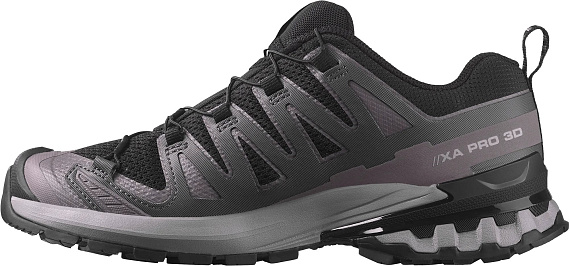 Кроссовки женские Salomon Xa Pro 3D V9 Black/Gull/Excalibur - Фото 3 большая