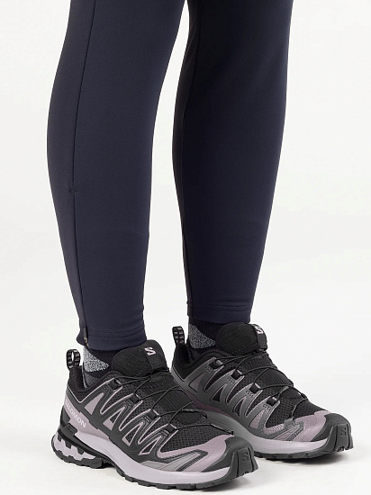 Кроссовки женские Salomon Xa Pro 3D V9 Black/Gull/Excalibur - Фото 4 большая