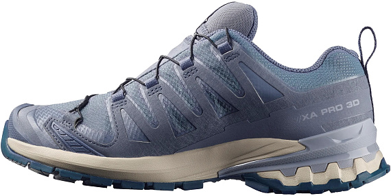 Кроссовки женские Salomon Xa Pro 3D V9 Gtx Grisaille/Tradewinds/Spellbound - Фото 3 большая