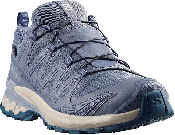Кроссовки женские Salomon Xa Pro 3D V9 Gtx Grisaille/Tradewinds/Spellbound - Фото 5 большая