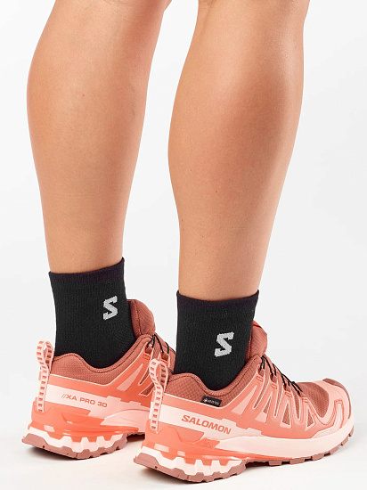 Кроссовки женские Salomon Xa Pro 3D V9 Gtx Pecan Brown/Nectarine/Almond Cream - Фото 4 большая