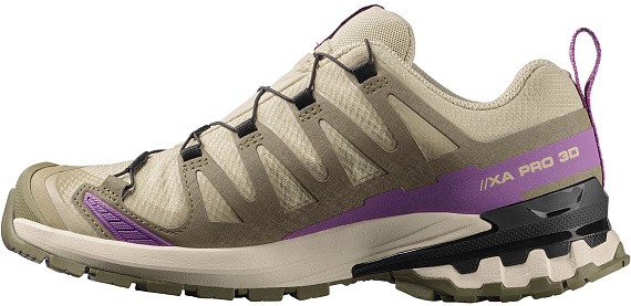 Кроссовки женские Salomon Xa Pro 3D V9 Gtx Bog/Aloe/Concord Grape - Фото 3 большая