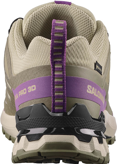 Кроссовки женские Salomon Xa Pro 3D V9 Gtx Bog/Aloe/Concord Grape - Фото 6 большая
