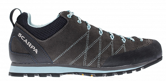 Ботинки женские Scarpa Crux Shark/Blue Radiance - Фото 1 большая
