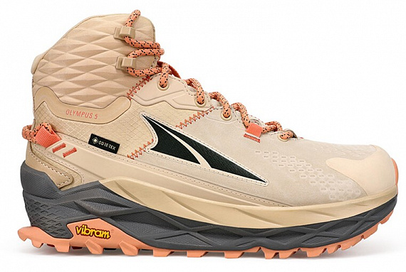 Кроссовки женские Altra Olympus 5 Hike Mid Gtx Sand - Фото 1 большая