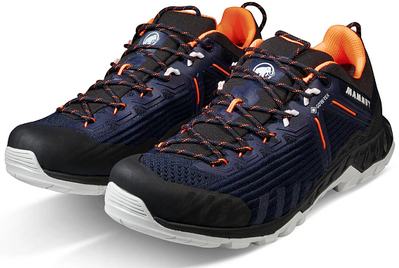 Кроссовки женские Mammut Alnasca Knit III Low Gtx Marine/Black - Фото 5 большая