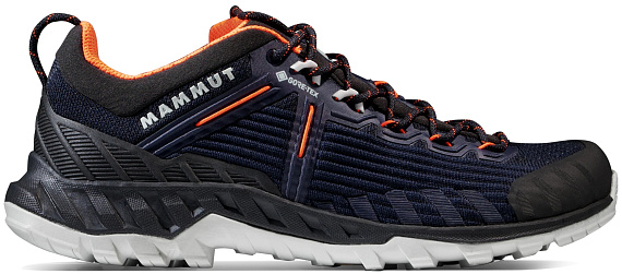 Кроссовки женские Mammut Alnasca Knit III Low Gtx Marine/Black - Фото 1 большая