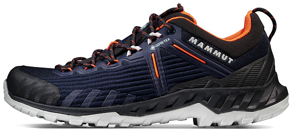 Кроссовки женские Mammut Alnasca Knit III Low Gtx Marine/Black - Фото 7 большая