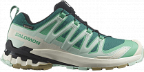 Кроссовки женские Salomon Xa Pro 3D V9 Gtx Deep Lake/Electric Green/Vanilla Ice
