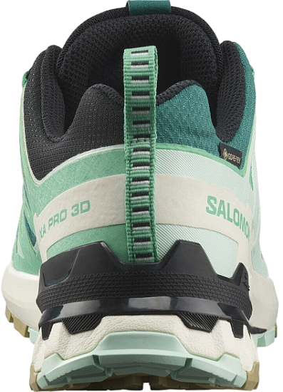 Кроссовки женские Salomon Xa Pro 3D V9 Gtx Deep Lake/Electric Green/Vanilla Ice - Фото 4 большая