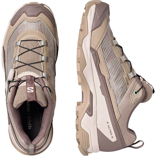 Кроссовки женские Salomon X Ultra 5 Desert Tan/Iron/Green Milieu - Фото 2 большая