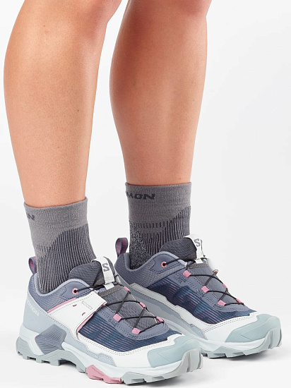 Кроссовки женские Salomon X Ultra 5 Grisaille/Tradewinds/Dusky Orchid - Фото 4 большая