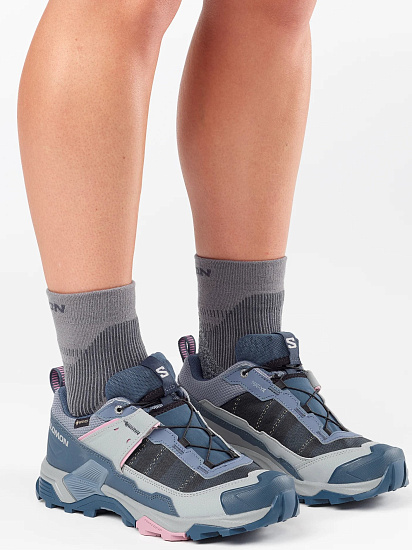 Кроссовки женские Salomon X Ultra 5 Gtx Spellbound/Monument/Dusky Orchid - Фото 4 большая