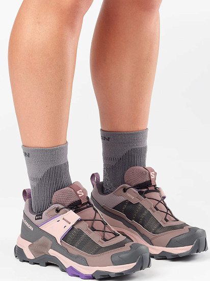 Кроссовки женские Salomon X Ultra 5 Gtx Iron/Shadow Gray/Deep Blue - Фото 5 большая